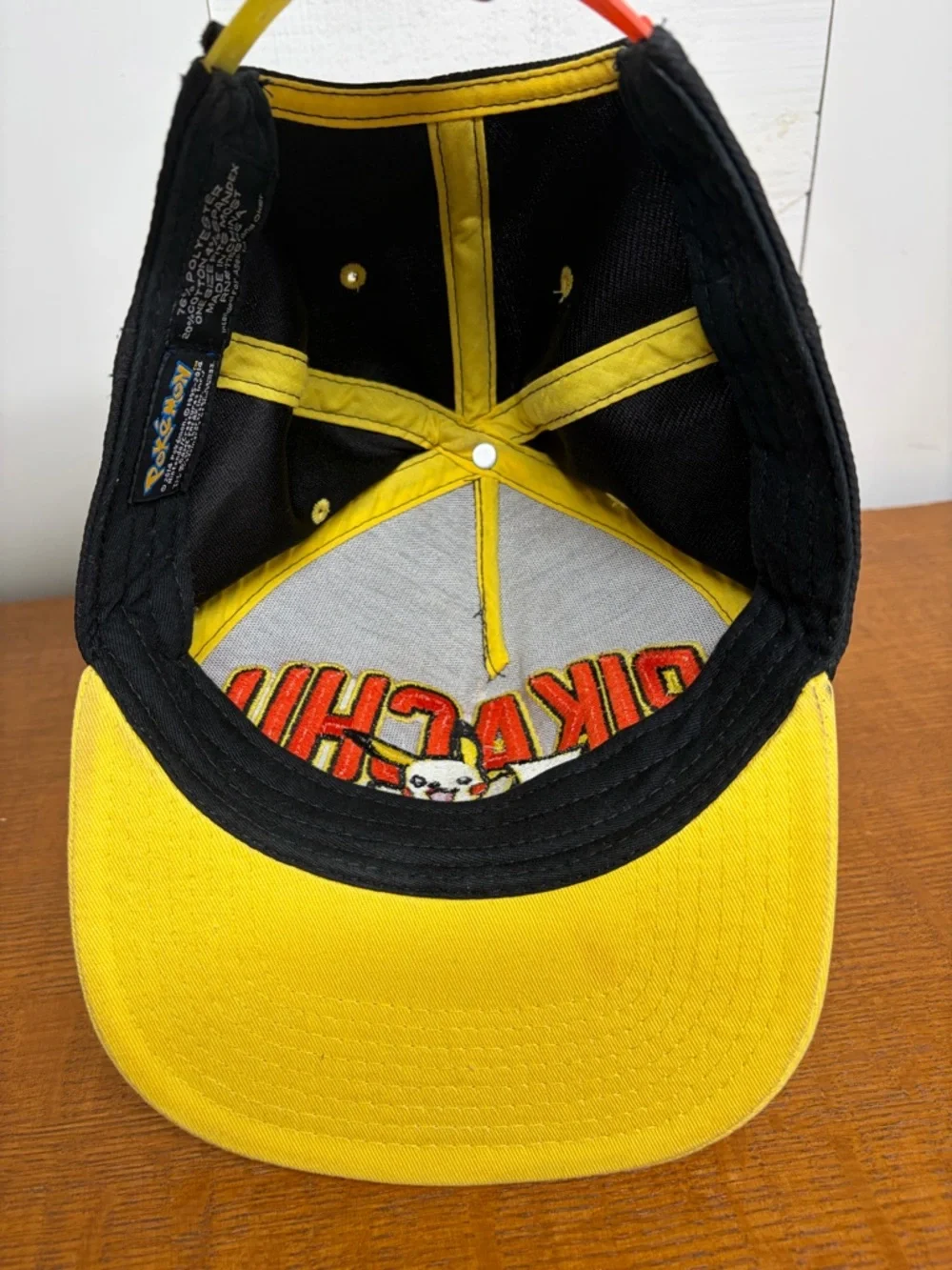 Pokémon Pikachu 2014 Men’s Snapback Hat - Black and Yellow One Size